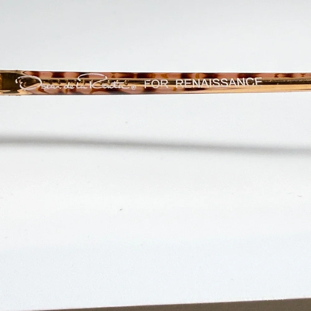 Oscar de la Renta 116 131 130 Eyeglasses Frames‎ Gold Tortoise Spring Hinges